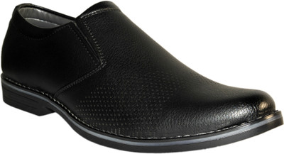 Leather Chief Party Wear Shoes For Men(Black