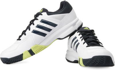 

ADIDAS Ambition VIII STR Tennis Shoes For Men(Black, White), Runwht;ngtsha;bahglo