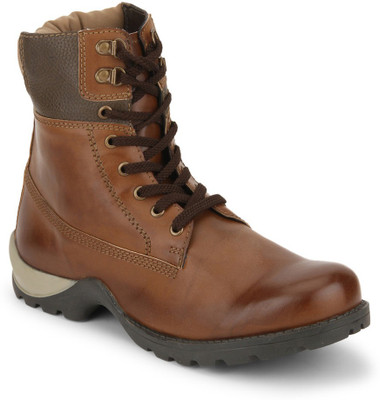 Knotty Derby Goyle Double Tone Boots For Men(Tan, Brown