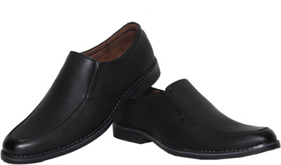 

Azzaro Black Ducas Slip On Shoes For Men(Black