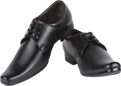

Buenos Simple Appeal Lace Up Shoes For Men(Black)