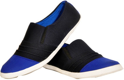 

NE Shoes Canvas Shoes For Men(Black, Blue)