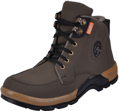 FAUSTO Boots For Men(Green, Mehandi
