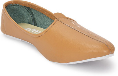 

Paduki Ethnic Footwear Mojaris For Men(Tan