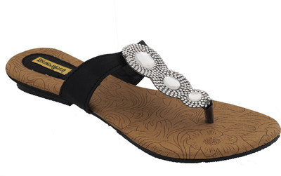

Indirang Women Black Flats