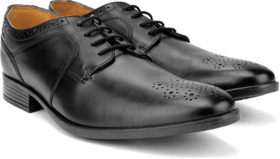 

Clarks Kalden Edge Black Leather lace up For Men(Black