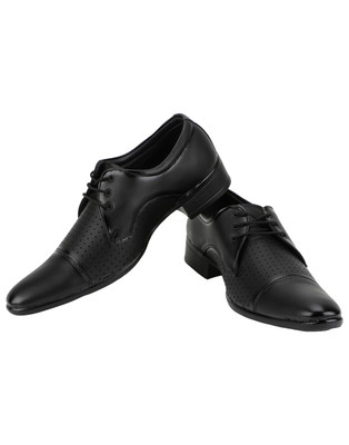 Knot n Lace OfficeWear Lace Up For Men(Black