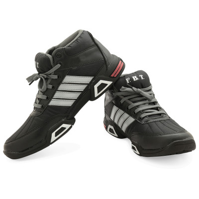 

FBT Walking Shoes For Men(Black, Black-grey