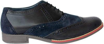 

Promenade Tan Lace Up Shoes For Men(Blue)