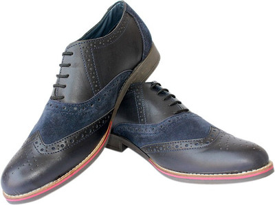 

Promenade Tan Lace Up Shoes For Men(Blue