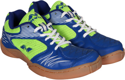 

Nivia Ruban Badminton Shoes For Men(Blue, Green, Blu/p.grn