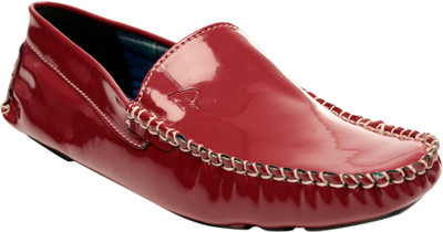 

Funk'd Patent Loafers For Men(Red)