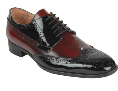 

Salt N Pepper 15-331 Arman Black Wine Men'S Lace Up Shoes For Men(Black, Maroon