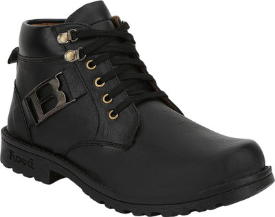 

BJOS High Quality Boots For Men(Black