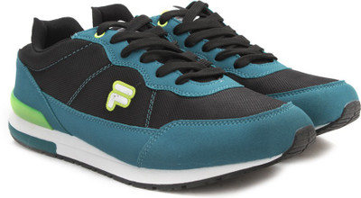 Fila ELISO Sneakers For Men(Black, Acd blu/blk/neo grn