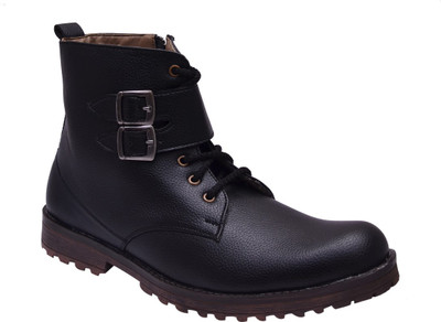 

Bxxy Black Men'S Stylish Boots For Men(Black