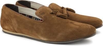 

United Colors of Benetton 16A8SUEDFW38I Loafers For Men(Brown, 903