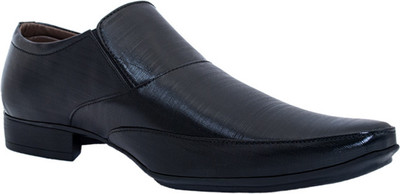 

Adam Step Black Slip On Shoes For Men(Black)