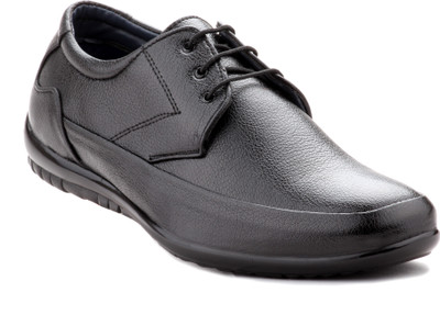 

Zebra Men's 100% Pure Synthetic Leather Black Derby Formal Lace Up For Men(Black