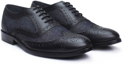 

Brune Brogues For Men(Black, Grey, Black/ charcoal grey