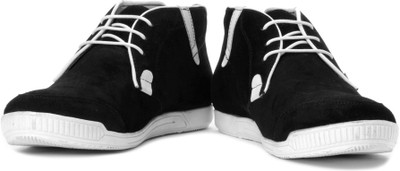 

Style Centrum Mid Ankle Sneakers For Men(White, Black)