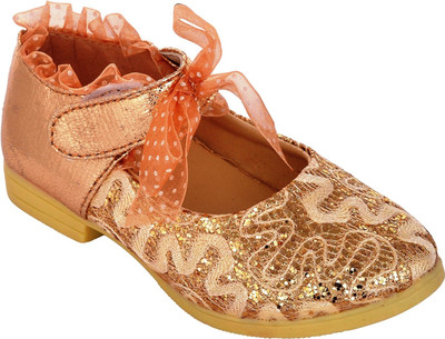 

Glinchy Synthetic Gold Comfortable Embroidery Bellies For Women(Gold