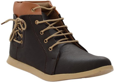 

Smoky Brown Men Boots For Men(Brown), Dark brown