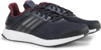 

ADIDAS ULTRA BOOST ST M Running Shoes For Men(Black, Maroon, Navy, Cblack/cblack/conavy