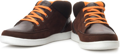 

Flippd Mid Ankle Sneakers For Men(Orange, White, Brown, Black, Brown;orange