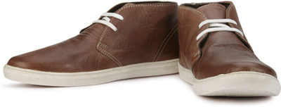 Red Tape Men Genuine Leather Boots For Men(Tan