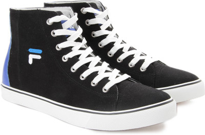 

Fila DELTA Mid Ankle Canvas Shoes For Men(Black, Blk/ryl blu