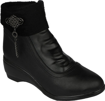 

Pink Fever Boots For Women(Black