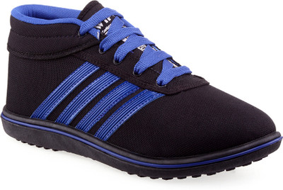 

Wepro Canvas Blue Casual Shoes For Men(Black