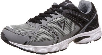 

SEVEN by M.S. Dhoni Aztec-Neutral Grey/Black Running Shoes For Men(Black, Grey