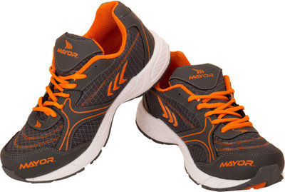 

Mayor Krane Running Shoes For Men(Grey, Orange)