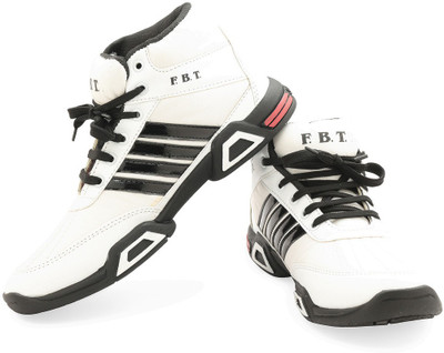 FBT Walking Shoes For Men(White, White-black