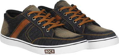 

Kraasa Denim Sneakers For Men(Black