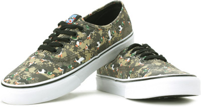 

Vans Men Sneakers For Men(Green, (nintendo) duck hunt/camo