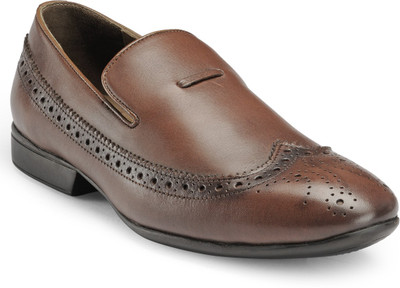 

Teakwood Slipons Loafers For Men(Brown