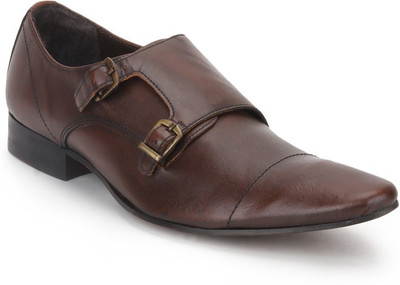 

Arden Pride Monk Strap Shoes For Men(Brown