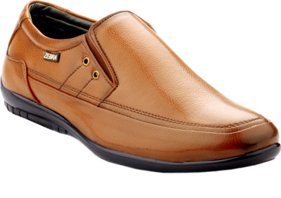 

Zebra Italiano Men's New Teak Color Exclusive Edition Formal Shoes. Slip On For Men(Beige