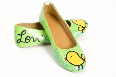 

Al Artz Hand Painted Shoes Funky Casual Ballerina For Women(Multicolor, Multicolor004