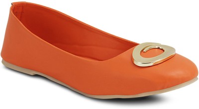 

Get Glamr Lita Flats Bellies For Women(Orange