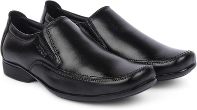 

Provogue Genuine Leather Slip on Shoes For Men(Black