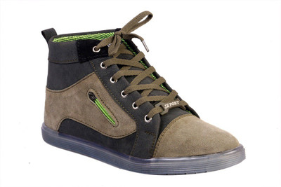 

JK Port Gray Faux Leather Shoe Casuals For Men(Grey