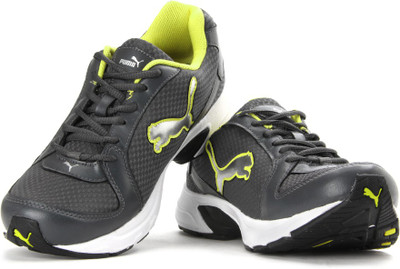 

Puma Bolster DP Men Running Shoes For Men(Grey, Dark shadow-puma silver-blazing yellow
