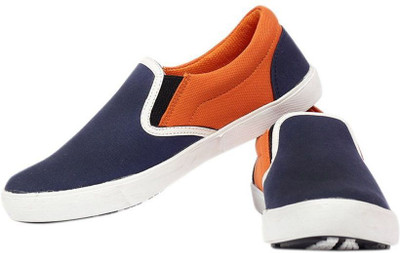 

Crab Shoes Canvas Shoes For Men(Navy), Orange
