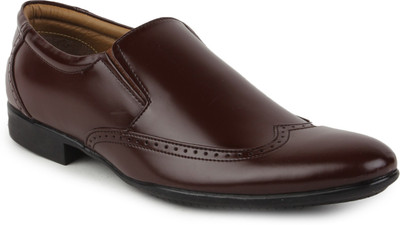 

Metrogue Men'S Brown Formal Slip On Shoes For Men(Brown