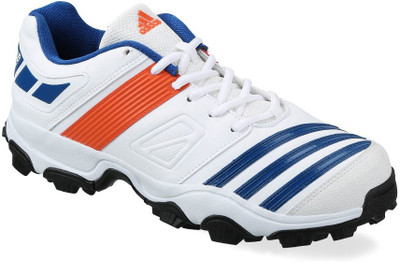 

ADIDAS ALL ROUNDER POWER Cricket Shoes For Men(White, Blue, Orange, Wh/eqt bl/spr og