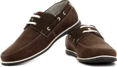 

High Sierra Boat Shoes For Men(Brown), Brown/brown